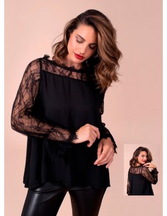 Blusa negra Laudi Moda