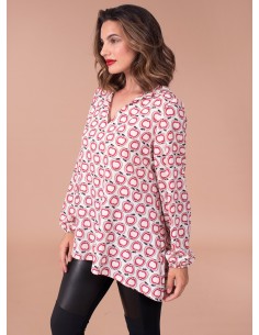 Casaca estampado manzanas Laudi Moda