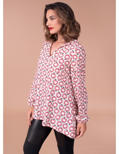 Casaca estampado manzanas Laudi Moda