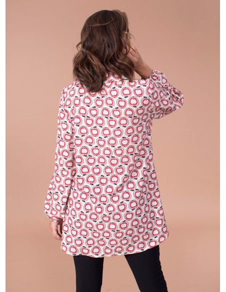 Casaca estampado manzanas Laudi Moda