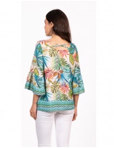 Blusa estampada tropical Laudi Moda 2