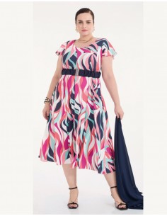 Vestido Midi Estampado Laudi Moda