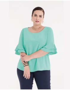 Blusa volantes Laudi Moda