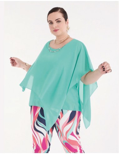 Blusa Lisa Capa Collar Laudi Moda