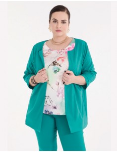Chaqueta Crepe Lisa Laudi Moda