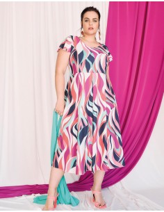 Vestido Midi Estampado Laudi Moda 2