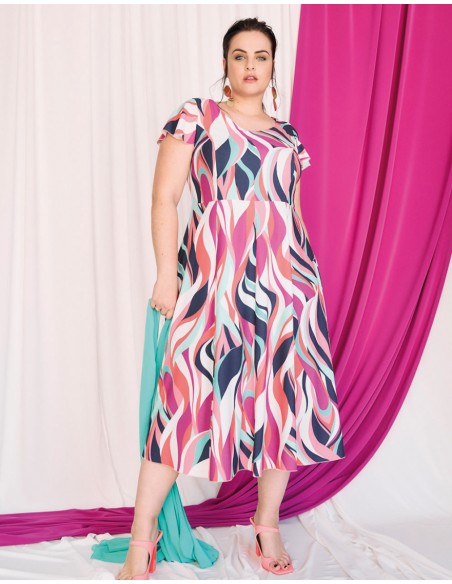 Vestido Midi Estampado Laudi Moda