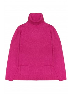Jersey cuello y bolsillos fucsia Laudi Moda